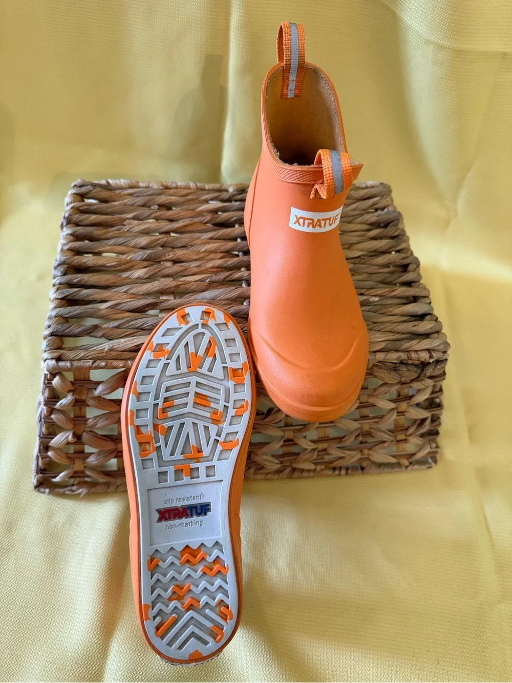 Kids XtraTuf Orange Boots